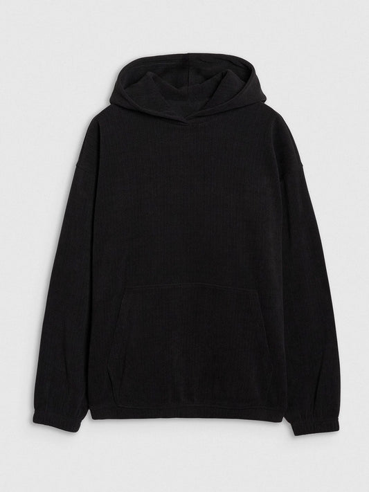 Men's pullover hoodie - black