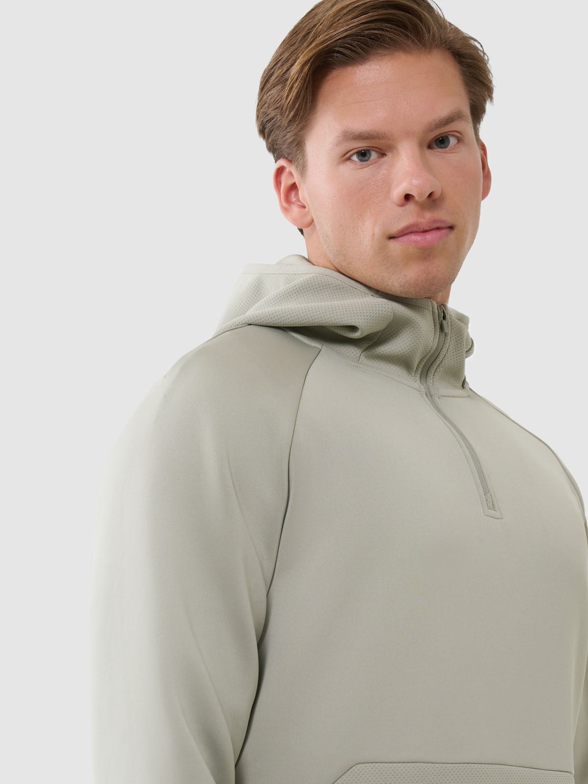 Men's regular quick-drying training sweatshirt - khaki