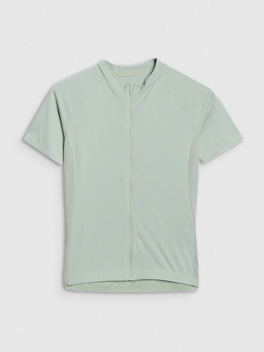 Women's quick-drying cycling T-shirt - turquoise