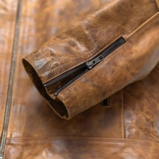 Cafe Racer Leather Jacket