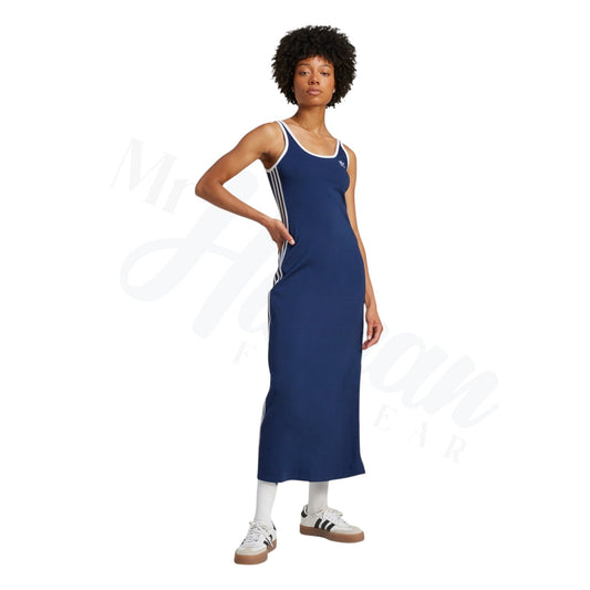 Effortless Edge: 3-Stripes Maxi Dress