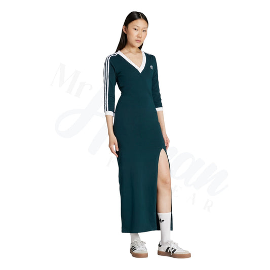 adidas 3-Stripes Body-Hugging Maxi Dress