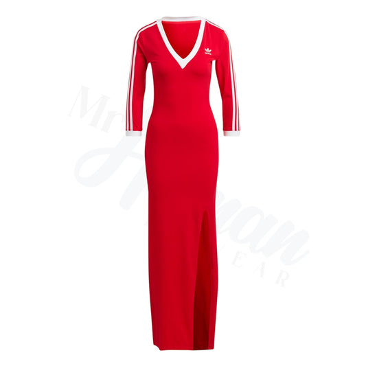 Adicolor V-Neck 3-Stripes Maxi Dress