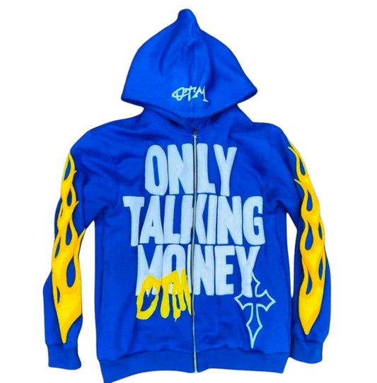 Limited Edition Blue Bubble Print Hoodie