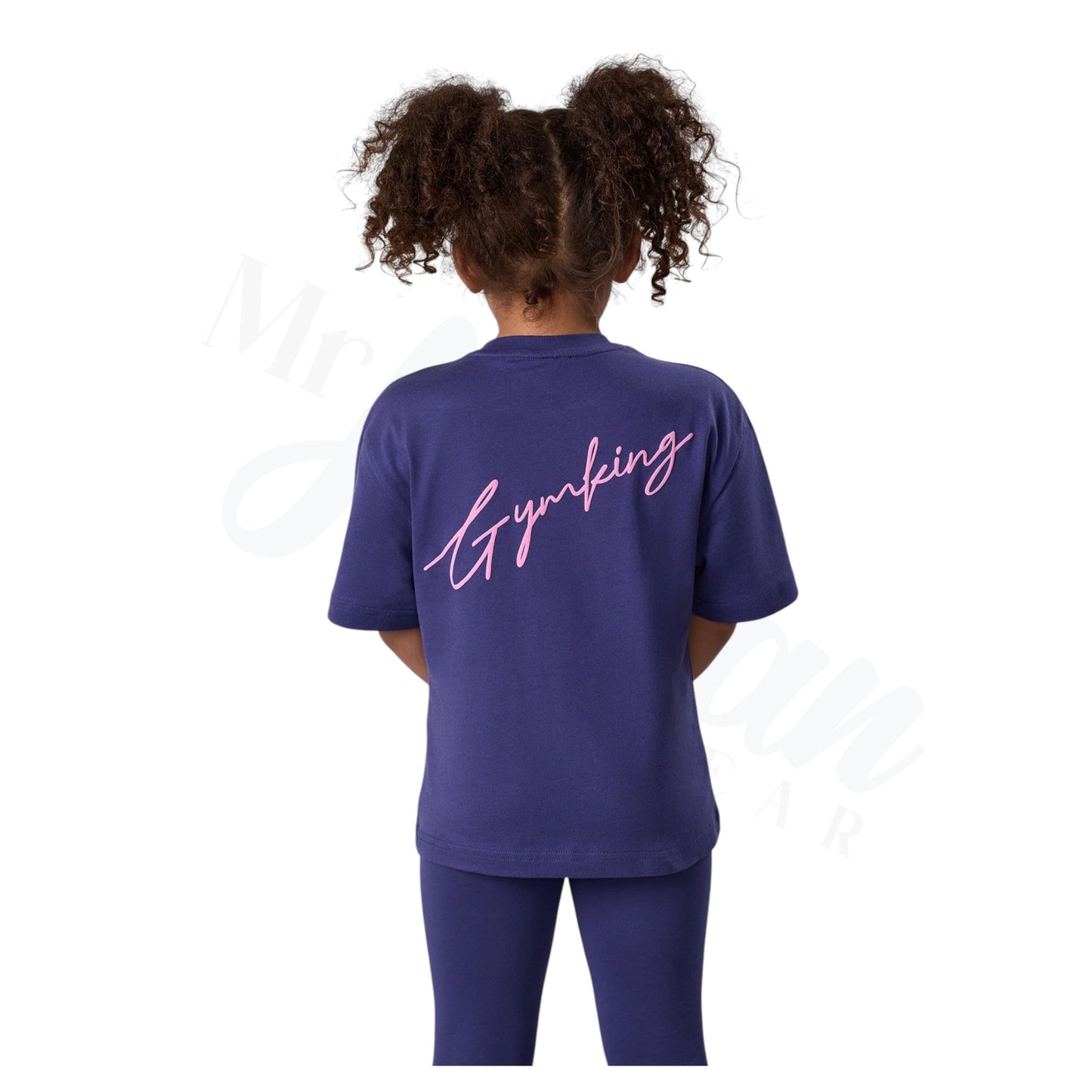 Kids Script Boyfriend Tee Starlight - Blue