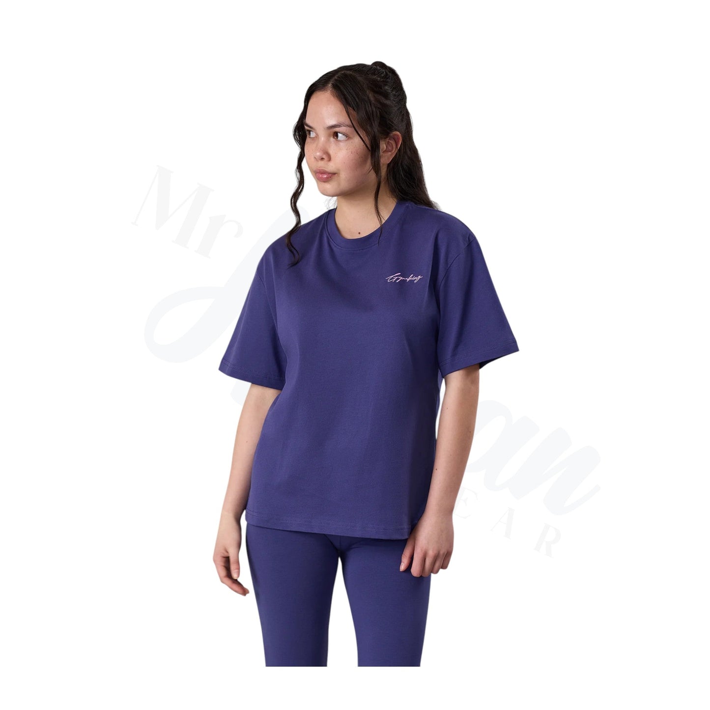 Kids Script Boyfriend Tee Starlight - Blue