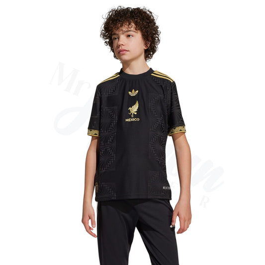 Mexico 2025 Kids Gold Soccer Jersey