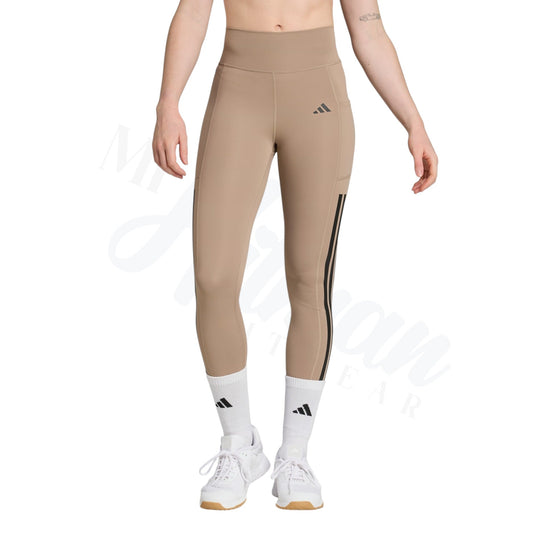 Sleek adidas Optime 3-Stripes Workout Leggings