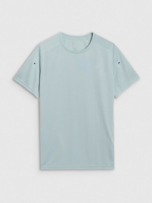 Men's regular quick-drying training T-shirt Robert Lewandowski - turquoise
