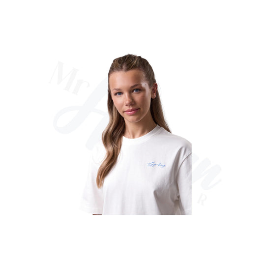 Cream Kids Tee with Script Design