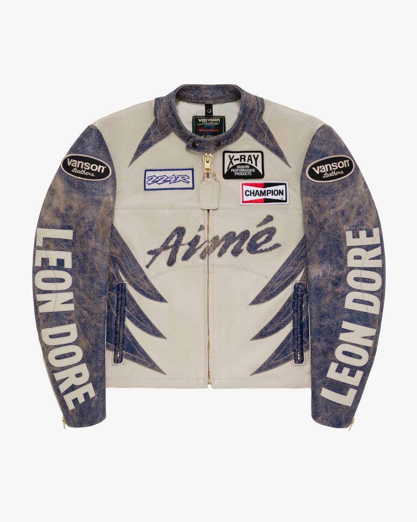 Vanson Distressed Leather Moto Jacket