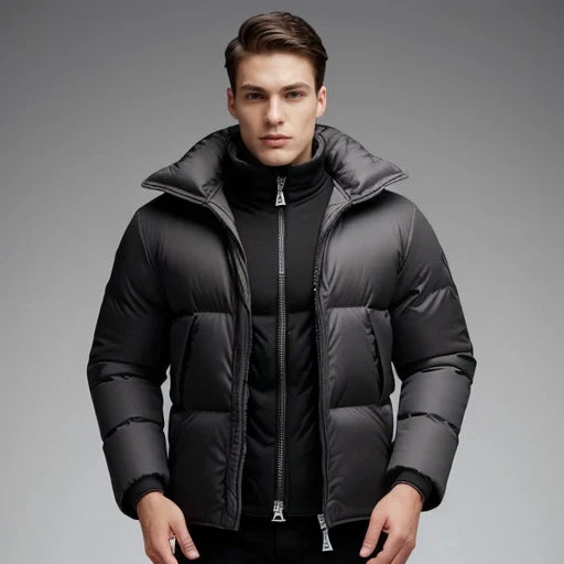 Modern Brown Puffer Jacket
