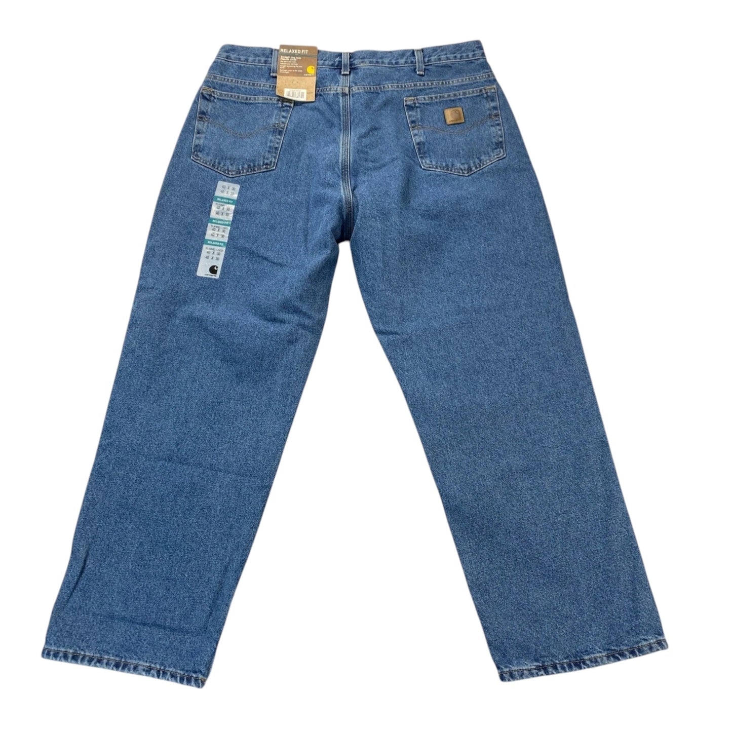 Carhartt 40x30 Flannel-Lined Jeans Blue
